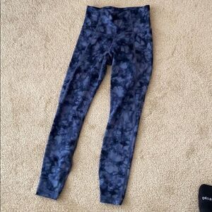 athleta blue tie dye powervita tight XXS